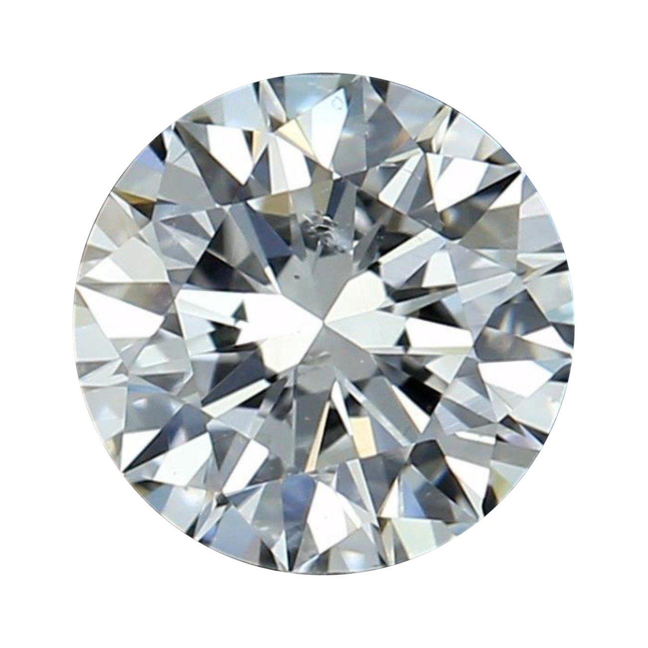 1 carat de diamant naturel, 0,52 carat, rond, E, VS2, certificat GIA