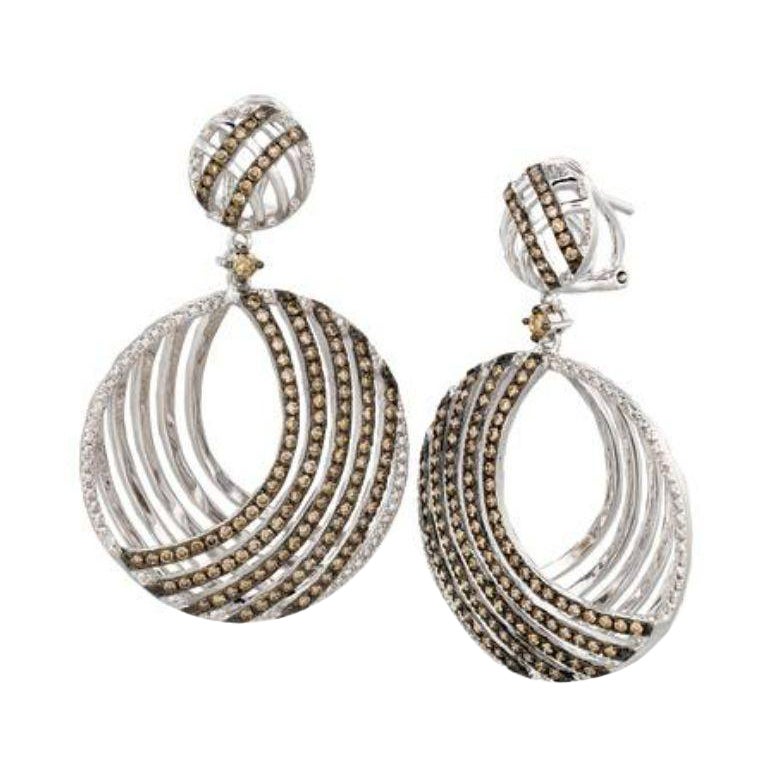 Le Vian Red Carpet Earrings Featuring Chocolate Diamonds For Sale
