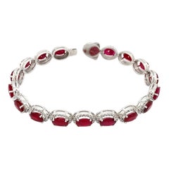 *No Reserve Price * 22.85ct Total Weight Ruby and Diamond Bracelet