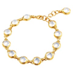Syna Bracelet en or jaune et quartz de lune