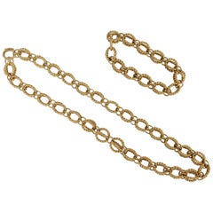 Tiffany Schlumberger Kreis-Seil-Halskette und Armband