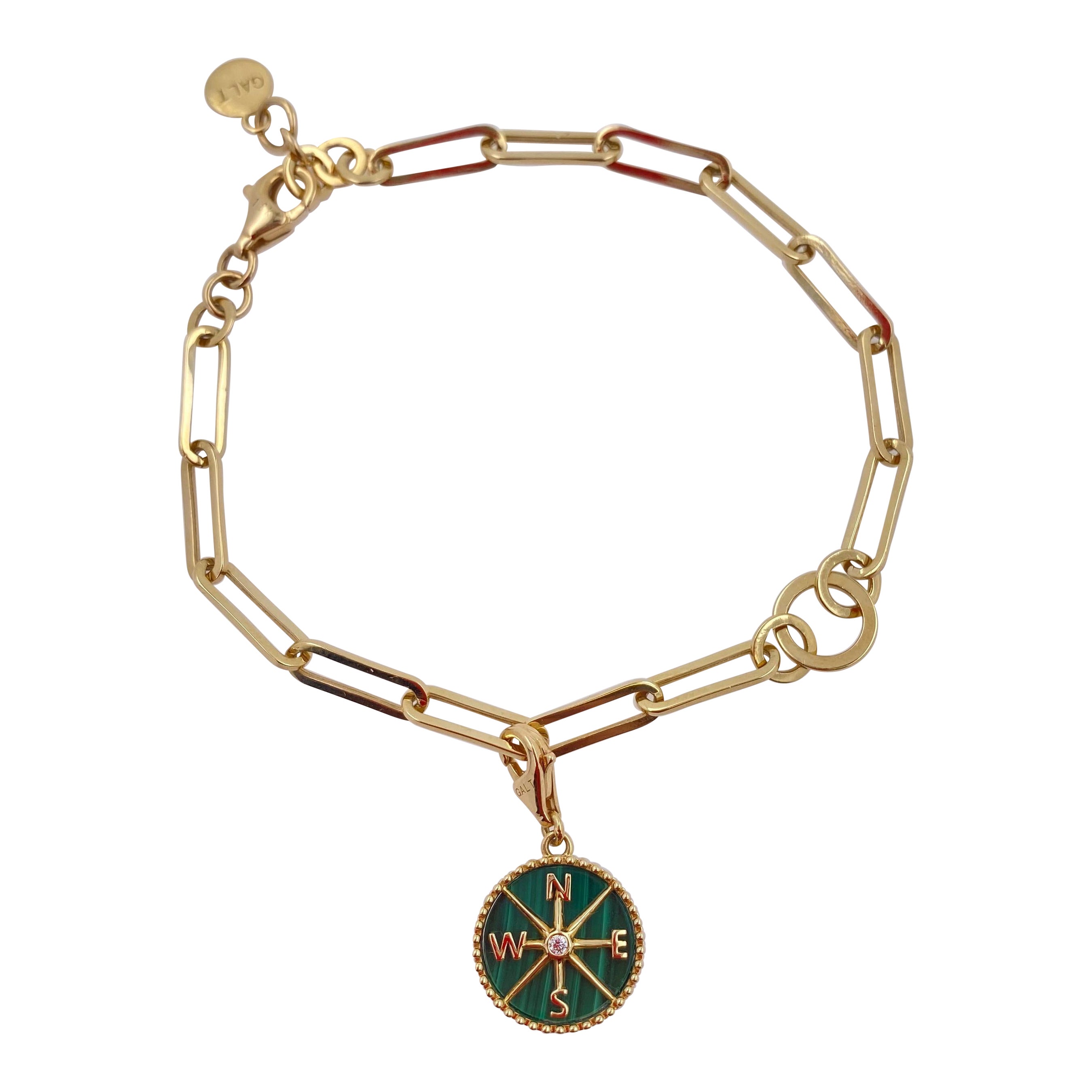 ABIGY Kompass Medaillon Halskette 925er Silber - Foto Anhänger Mit Beweglicher Nadel