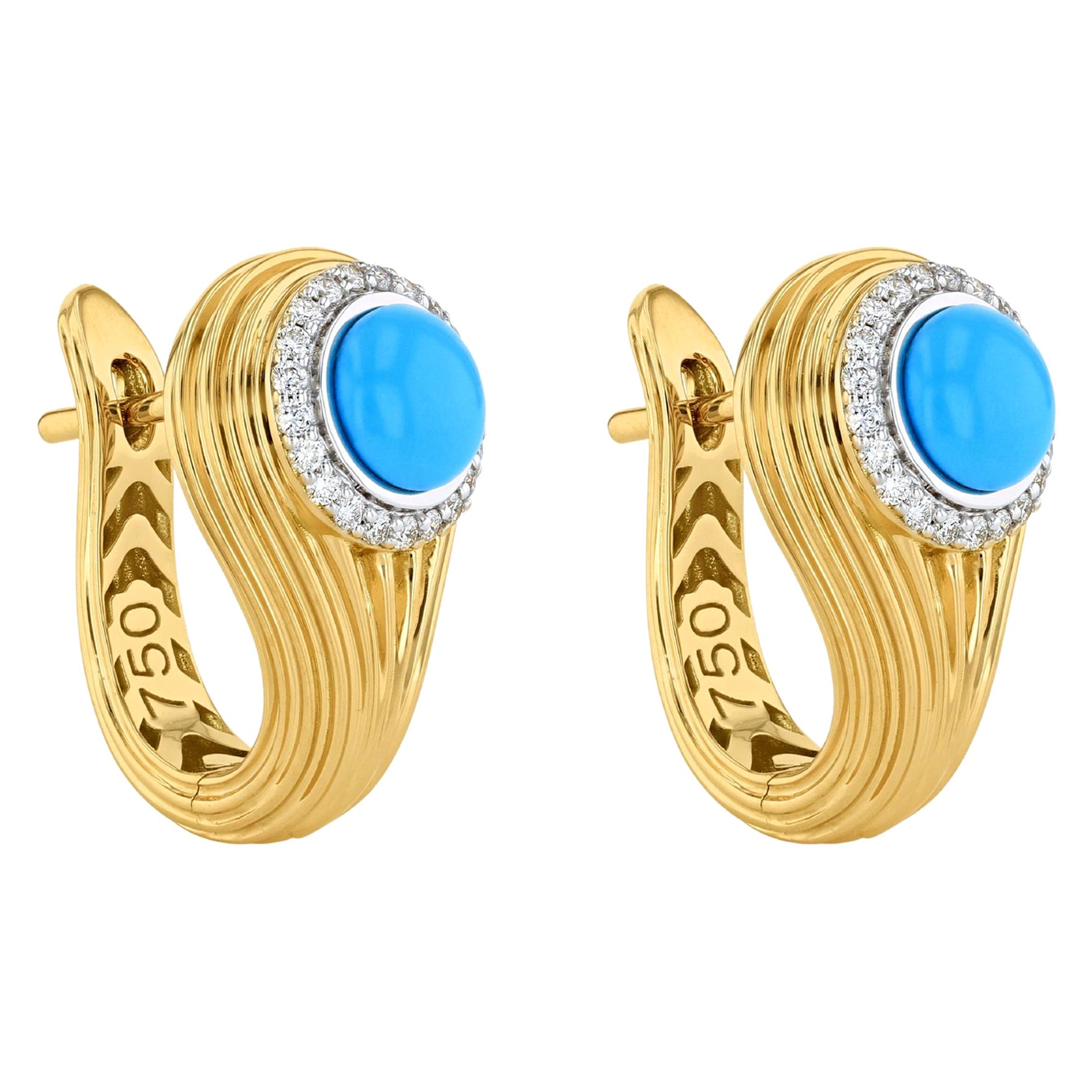 9ct Yellow Gold Baroque Hook Earrings main image 1