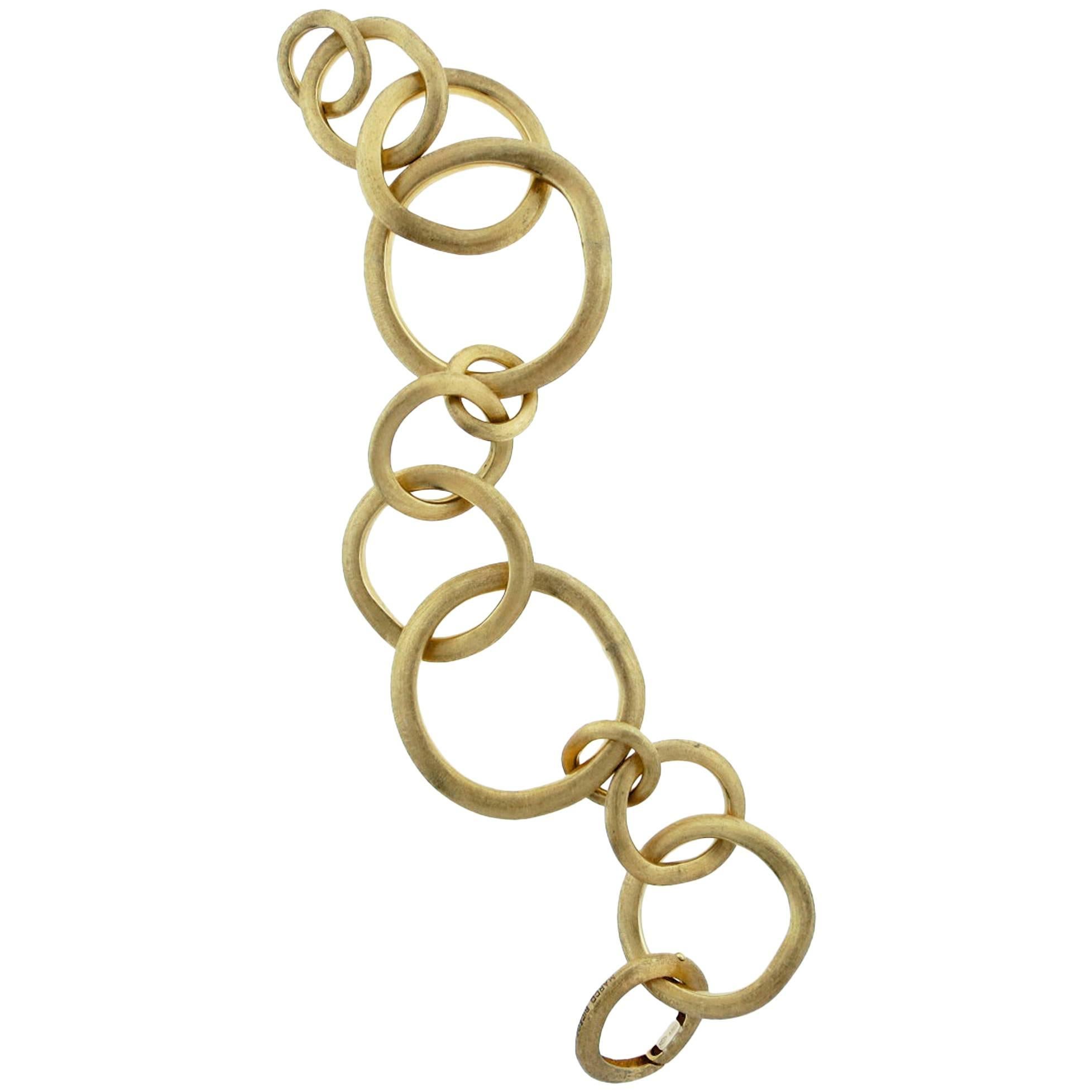 Marco Bicego Large Gold Jaipur Link Bracelet For Sale