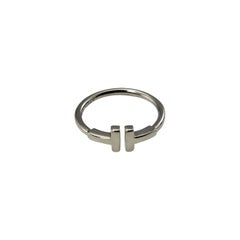 Tiffany & Co. 18 Karat White Gold T Wire Ring