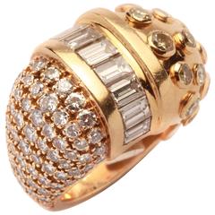 Cartier Bombe Gold Diamond Ring