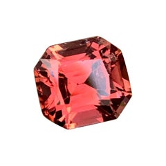 Vintage Peachy Orange Natural Tourmaline Gemstone 2.80 Carats Faceted Tourmaline Jewelry