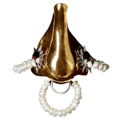 Pearl Nose Stretcher Pendant