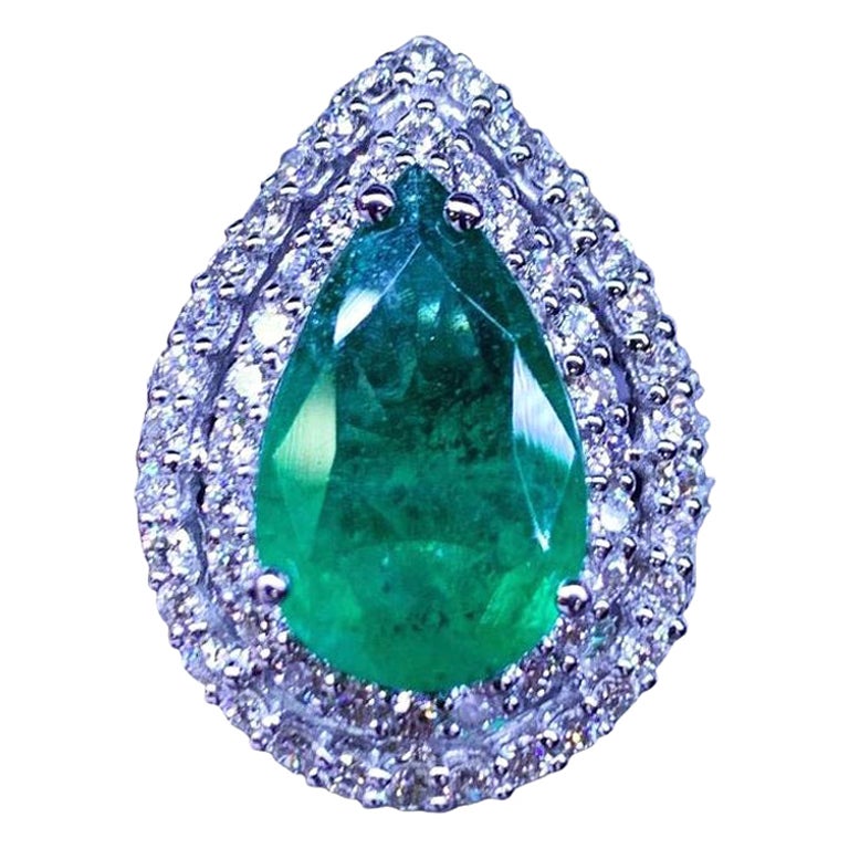 Paire D'émeraudes Naturelles De Zambie - 0.69 Ct Total (2x0.34ct), Ovale, Qualité SI1, Huilées