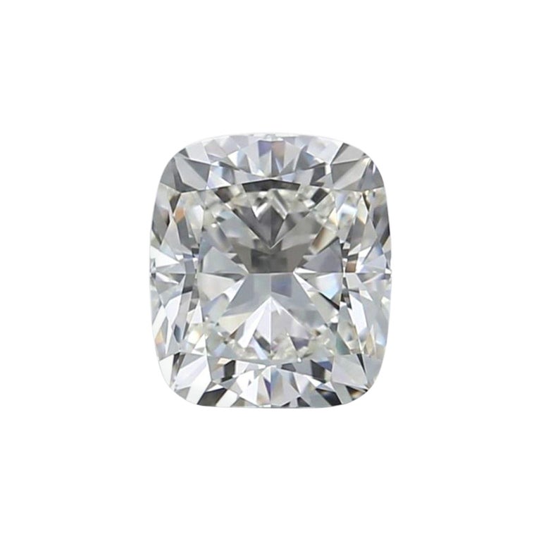 Natural Cushion Diamond in a 1.01 Carat H IF- IGI Certificate For Sale