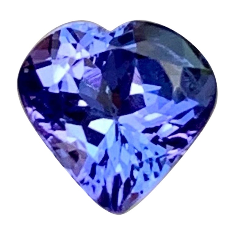 Lusturious Natural Tanzanite Heart-Shaped 1.00 CTS Tanzanite Stone From Tanzania For Sale
