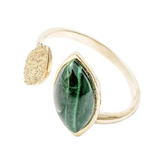 Giselle Collection Baobab 18kt Yellow Gold Ring with Malachite