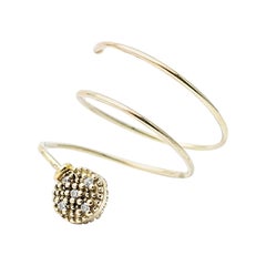 Giselle Kollektion Meissa Ring aus 18 Karat Gelbgold mit Diamanten