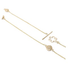 Giselle Kollektion Pleione 18kt Gelb- und Weißgold Choker Diamant-Halskette