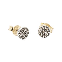 Clous d'oreilles en or blanc 18 carats de la collection Giselle de Naos avec diamants