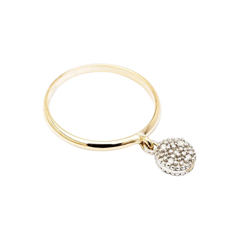 Giselle Kollektion Mira Ring aus 18 Karat Gelb- und Weißgold mit Diamanten