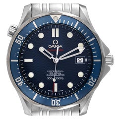 Omega Seamaster Bond 300M Co-Axial Blue Dial Watch 2220.80.00 Card