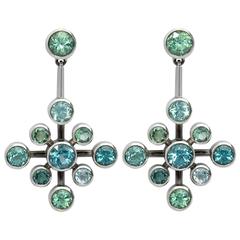 Colleen B. Rosenblat Tourmaline Gold Earrings 1