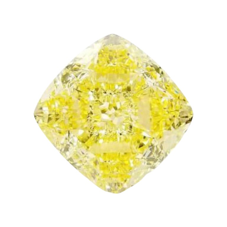 Rare GIA Certified 11, 29 Ct of Fancy Yellow Diamond For Sale