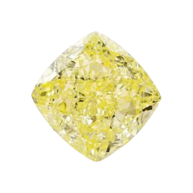 Magnifique diamant jaune clair de 10,01 carats certifié par le GIA