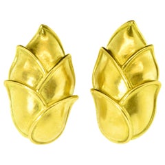  18K Gold Earrings, by Angela Cummings, circa 1989.