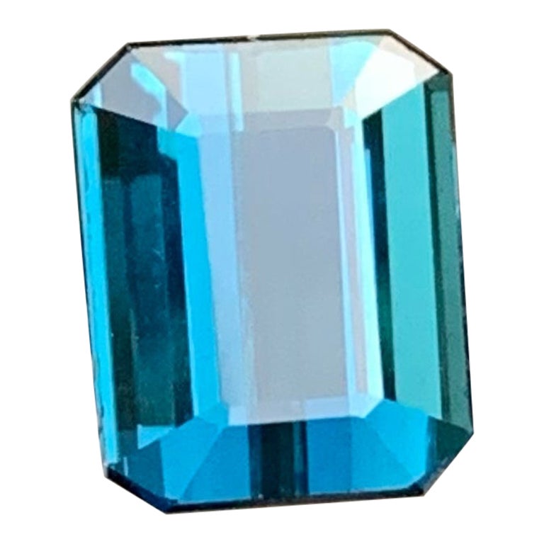 Beautiful Indicolite Tourmaline Stone 1.90 Carats Loose Tourmaline Gems for Ring For Sale