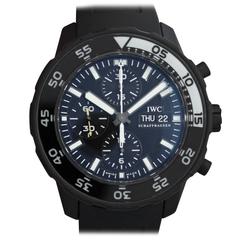 IWC Stainless Steel Aquatimer Chronograph Galapagos Edition Automatic Wristwatch