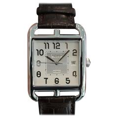 Hermes Stainless Steel Cape Cod Automatic Wristwatch 