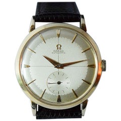 Omega 332 Ref. 2398 14 k Gold Solid Gold Men’s Retro Watch