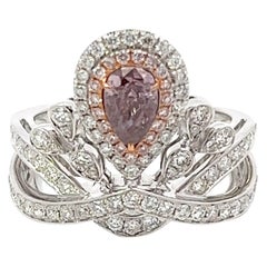 GIA Certified 0.70 Carat Pink Diamond Ring