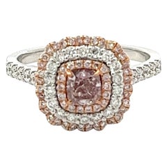 GIA Certified 0.50 Carat Pink Diamond Ring