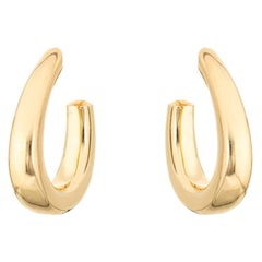 Tiffany & Co Creolen aus 18 Karat Gelbgold mit feinen signierten Schmucktropfen