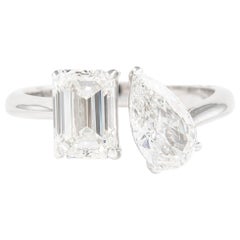 Alexander Beverly Hills Anello con diamanti Toi Et Moi certificato GIA da 2,33 carati 18 carati