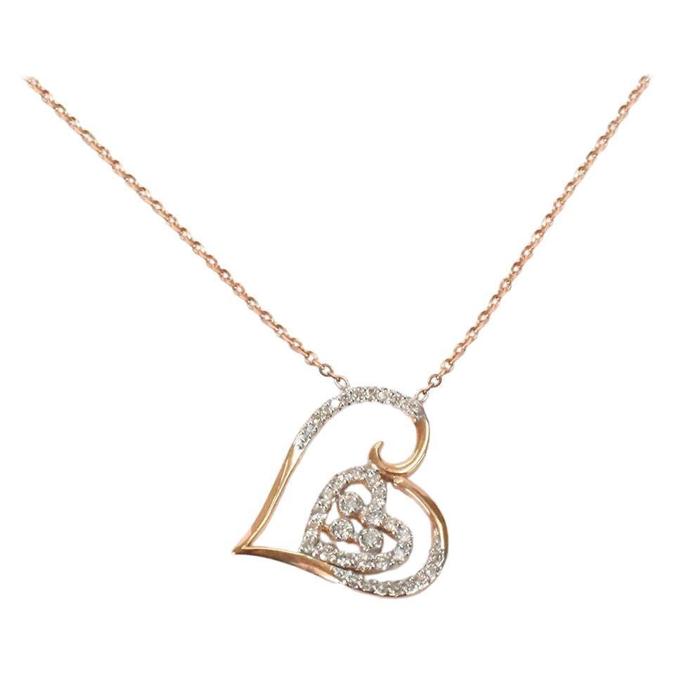 Collier à breloques carrées minimaliste en or 18 carats avec diamants