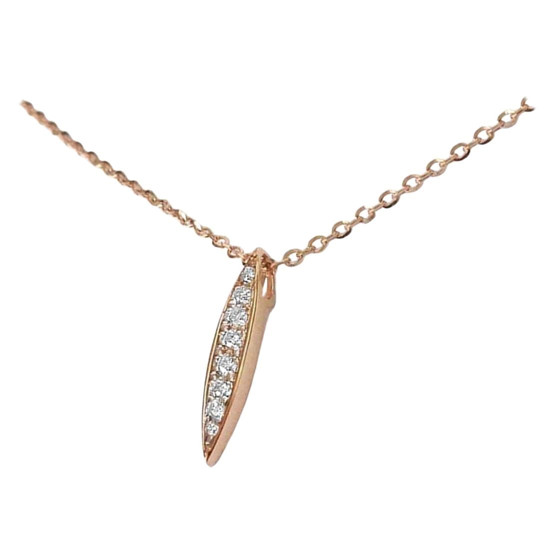 Pave Diamond Necklace is made of 18k solid gold available in three colors of gold, Rose Gold / White Gold / Yellow Gold.

Natural genuine round cut diamond each diamond is hand selected by me to ensure quality and set by a master setter in our