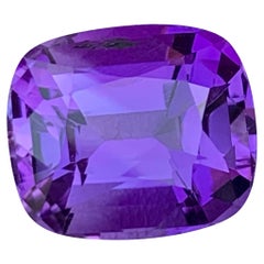 Exceptionnelle bague en améthyste violette royale de 6,80 carats, pierre précieuse non sertie