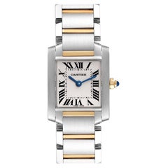 Cartier Tank Francaise Small Two Tone Ladies Watch W51007Q4