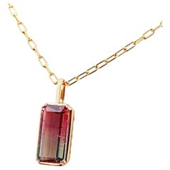 11.57 Carat Tourmaline Pendant Necklace