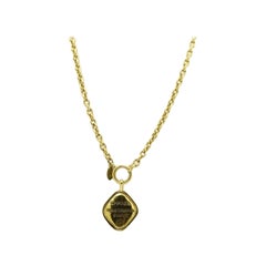 Chanel Gold-Tone Metal 31 Rue Cambon Paris Pendant Necklace