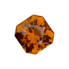 Excepcional Gema de Citrino Natural 12.15 Quilates Anillo de Citrino Joyas de Citrino