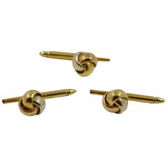 Cartier Three Color Gold Stud Set