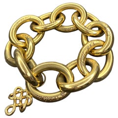 Diane Von Furstenberg for H. Stern "Sutra" 18K Large Gold Link Bracelet