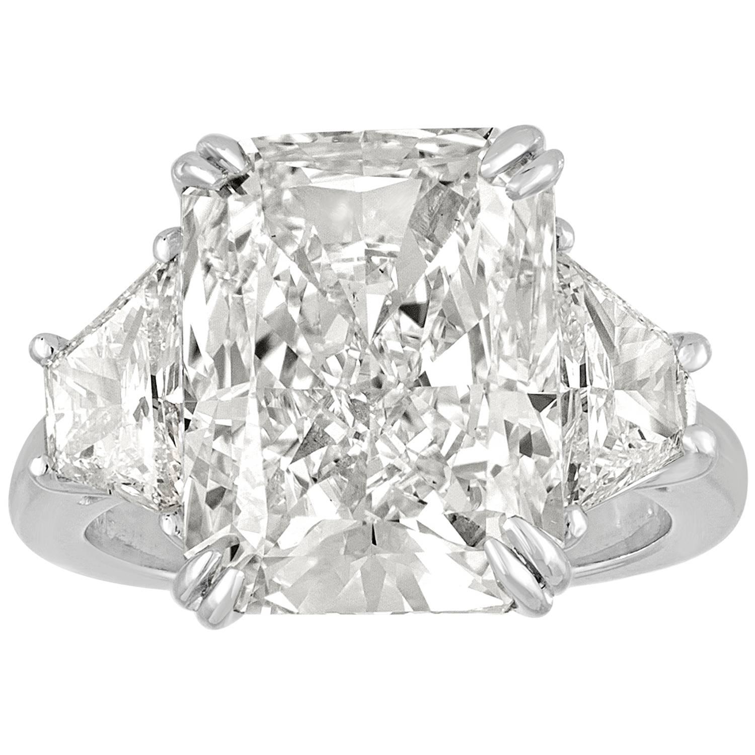 9.32 Carat GIA Certified Diamond Platinum Ring
