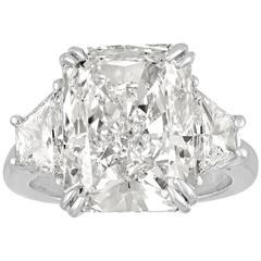 9.32 Carat GIA Cert Diamond Platinum Ring 10
