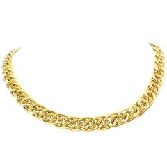 Brev Gold Interlock Chain Necklace 