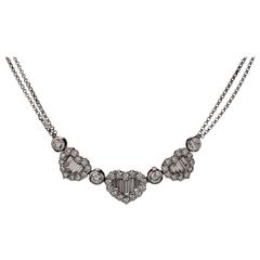 4.31ctw Diamond Heart Necklace