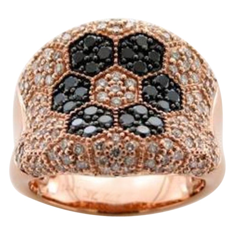 Le Vian Ring Featuring 5/8 Cts, Blackberry Diamonds, 7/8 Cts, Vanilla Diamonds For Sale