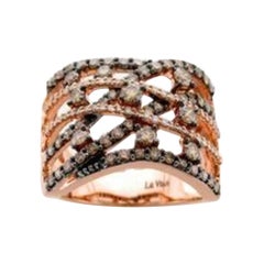 Le Vian Ring Featuring 1 3/8 Cts, Chocolate Diamonds, 1/4 Cts, Vanilla Diamond