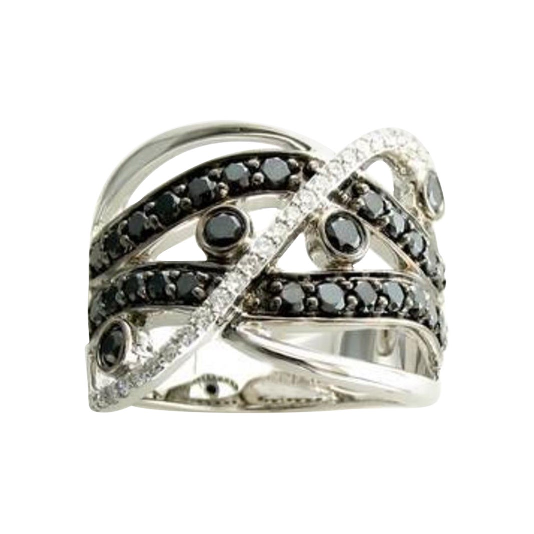 Le Vian Ring Featuring 5/8 Cts. Blackberry Diamonds, 1/5 Cts. Vanilla Diamonds For Sale