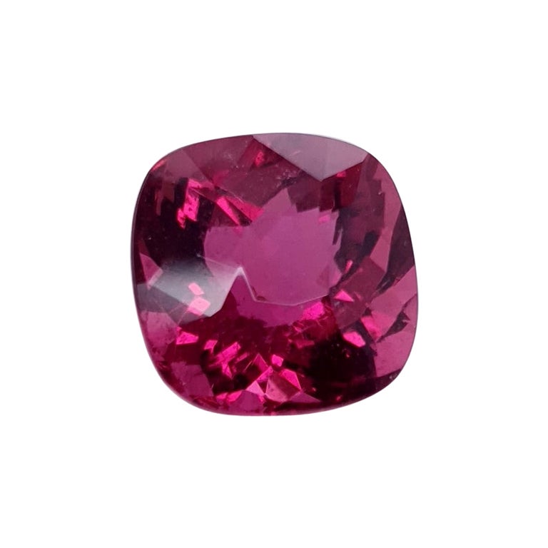 Intense Violet Pink Rubelite, Faceted Gem, 9, 74 Ct., Loose Gemstone, Round For Sale